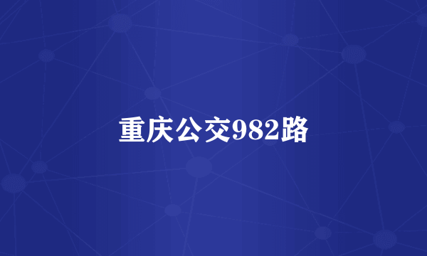 重庆公交982路