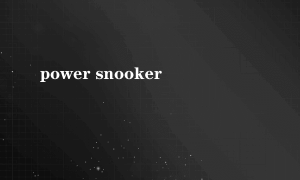 power snooker