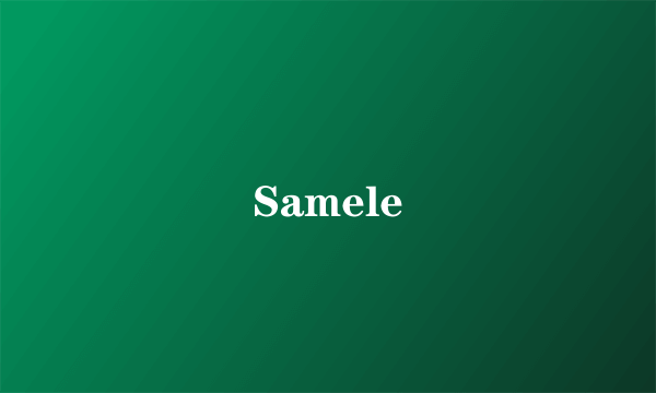 Samele