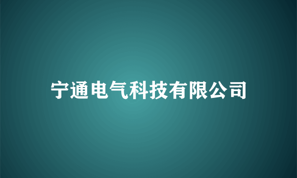 宁通电气科技有限公司