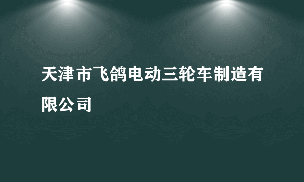 天津市飞鸽电动三轮车制造有限公司