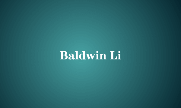 Baldwin Li