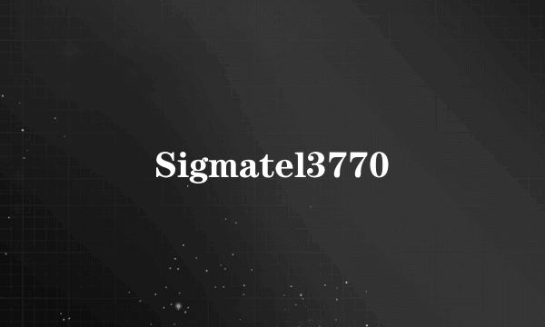 Sigmatel3770