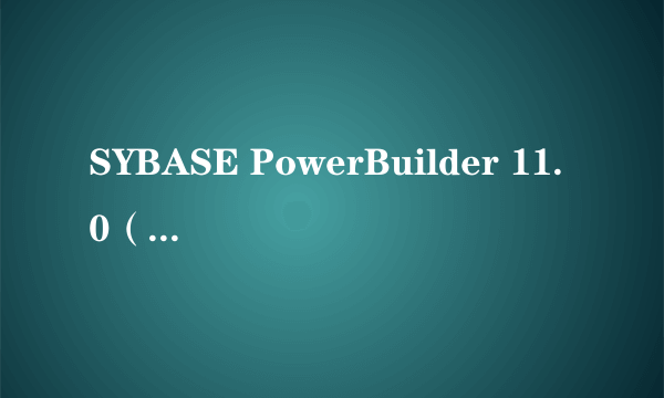 SYBASE PowerBuilder 11.0（企业版）