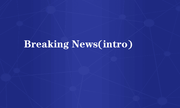 Breaking News(intro)