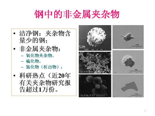 钢中非金属夹杂物（冶金工程学术语）