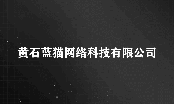 黄石蓝猫网络科技有限公司