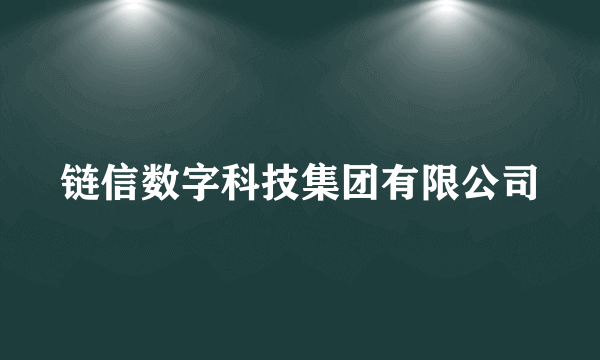 链信数字科技集团有限公司