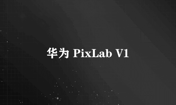 华为 PixLab V1