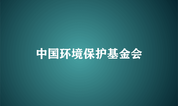 中国环境保护基金会