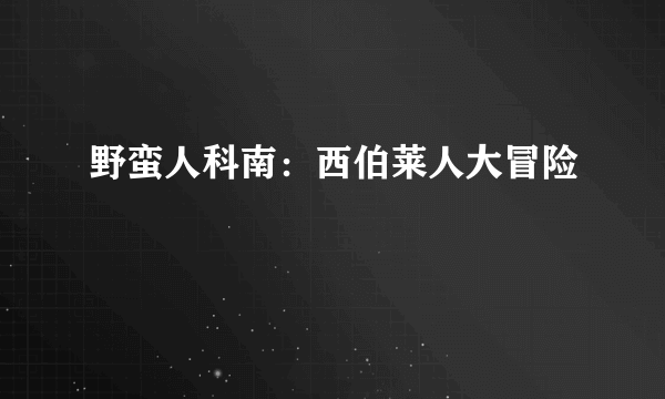 野蛮人科南：西伯莱人大冒险