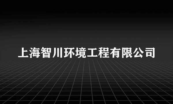 上海智川环境工程有限公司