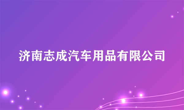 济南志成汽车用品有限公司