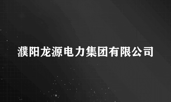 濮阳龙源电力集团有限公司