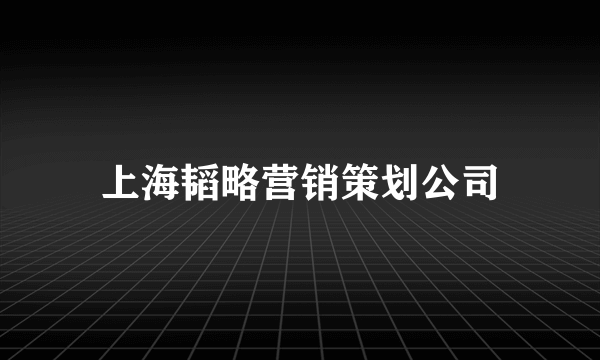 上海韬略营销策划公司