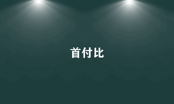 首付比