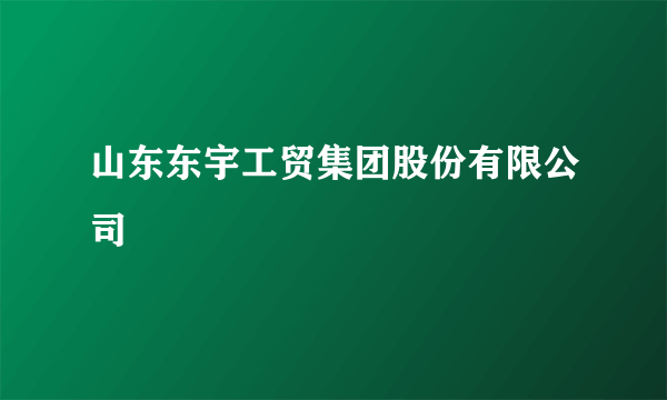 山东东宇工贸集团股份有限公司