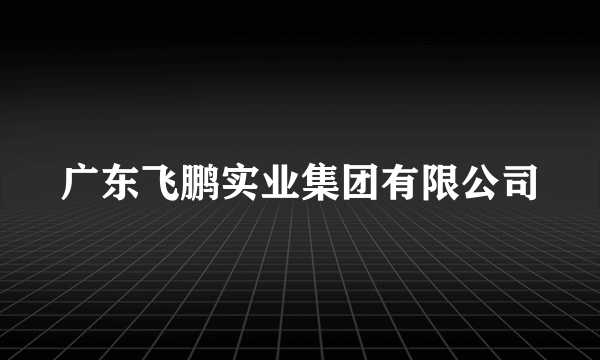 广东飞鹏实业集团有限公司