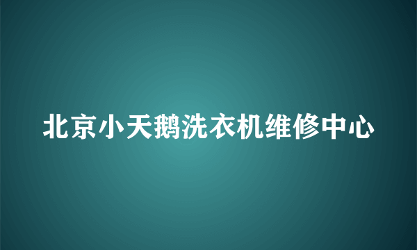 北京小天鹅洗衣机维修中心