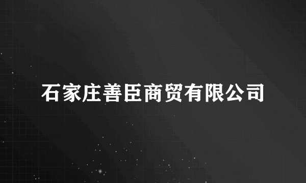 石家庄善臣商贸有限公司