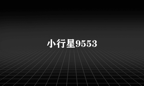 小行星9553