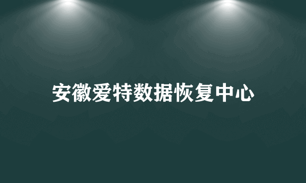 安徽爱特数据恢复中心