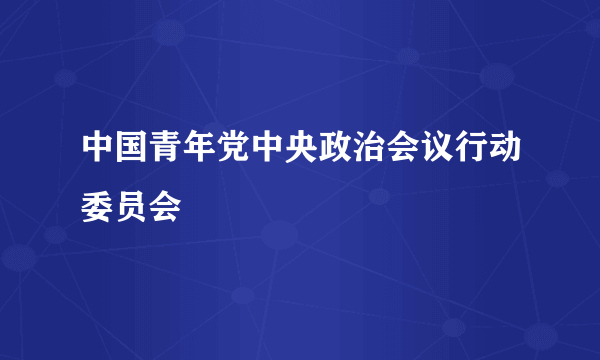 中国青年党中央政治会议行动委员会