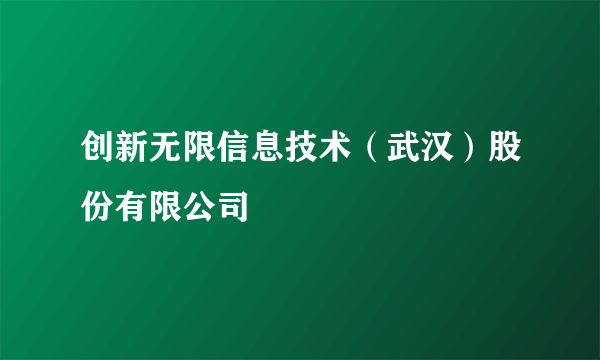 创新无限信息技术（武汉）股份有限公司