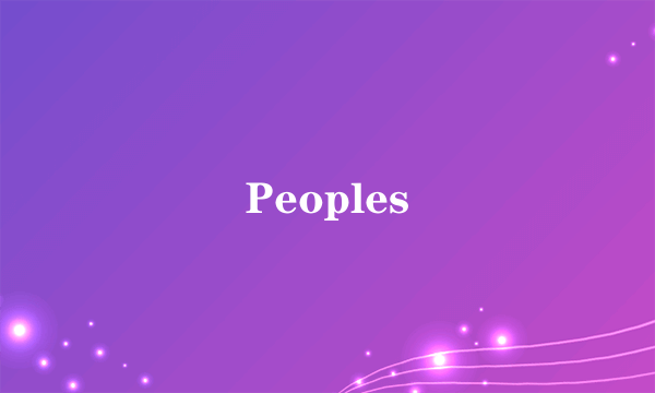 Peoples