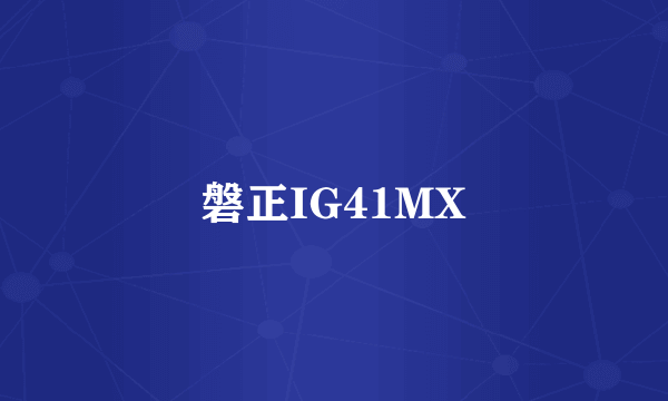 磐正IG41MX