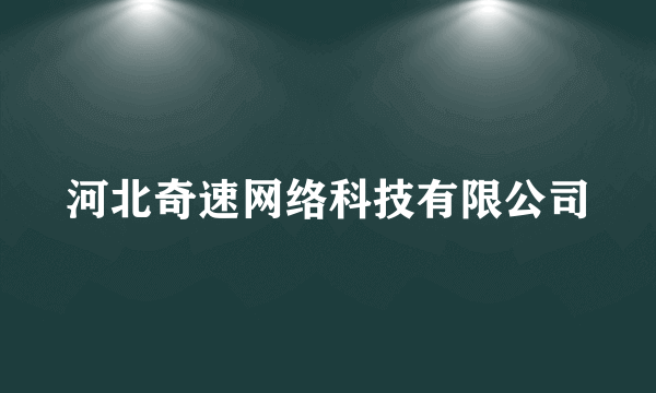 河北奇速网络科技有限公司