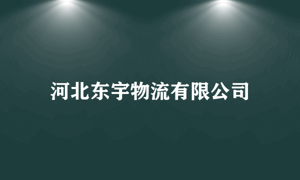 河北东宇物流有限公司