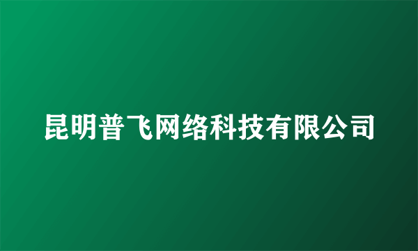 昆明普飞网络科技有限公司