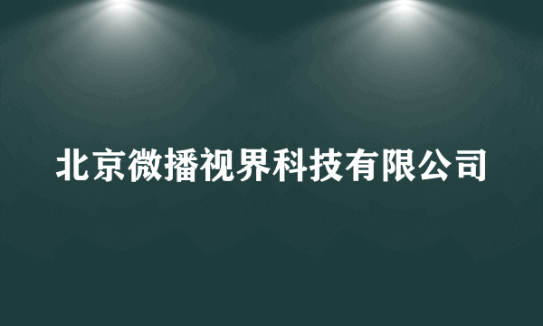 北京微播视界科技有限公司