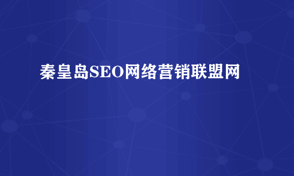 秦皇岛SEO网络营销联盟网