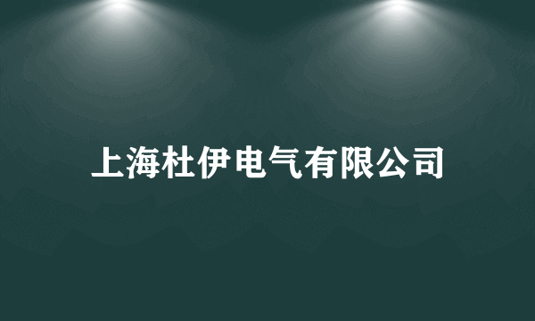 上海杜伊电气有限公司