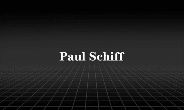 Paul Schiff