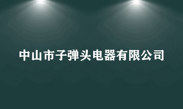 中山市子弹头电器有限公司