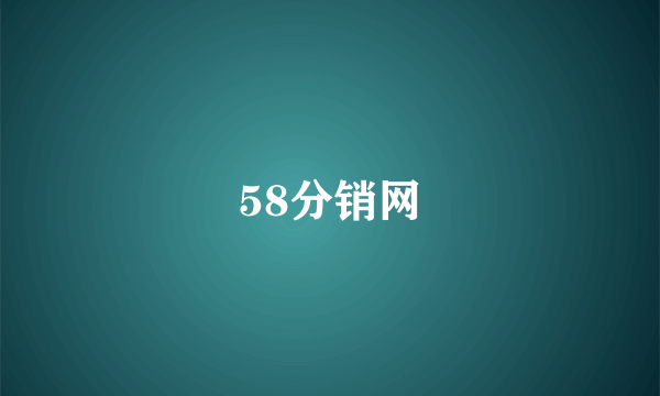 58分销网