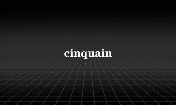 cinquain