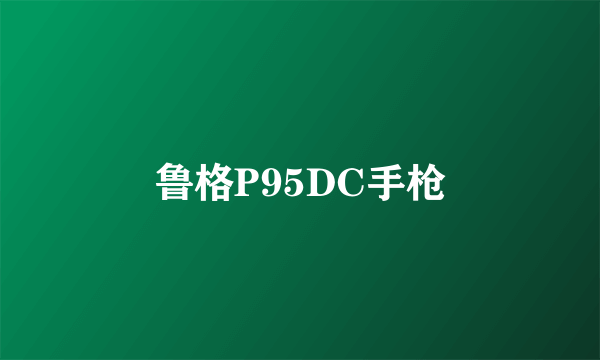 鲁格P95DC手枪