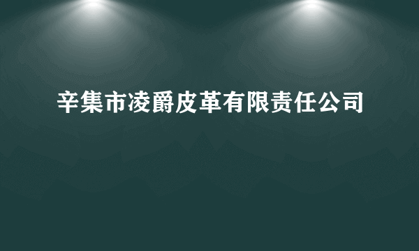 辛集市凌爵皮革有限责任公司