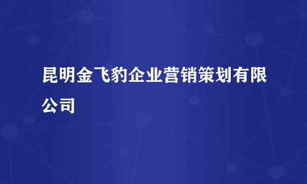 昆明金飞豹企业营销策划有限公司