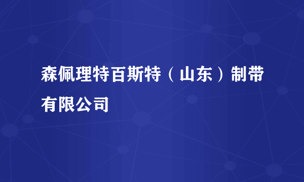 森佩理特百斯特（山东）制带有限公司