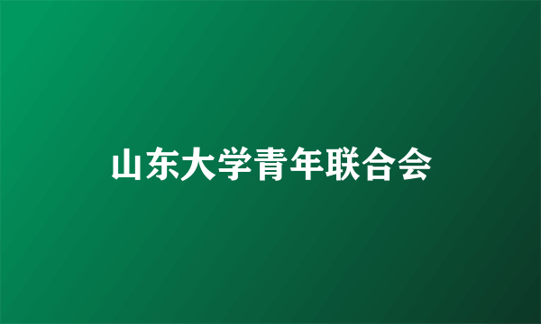 山东大学青年联合会