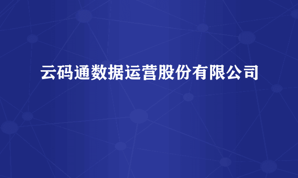 云码通数据运营股份有限公司