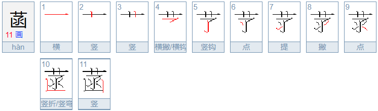 菡的意思是什么呢？