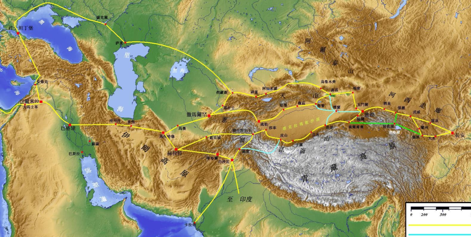 路上丝绸之路的起始点是哪里？
