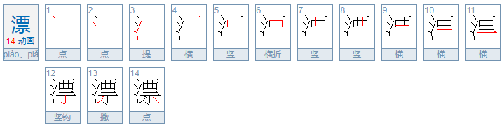 漂（Piào）组词 除了漂亮还有什么？