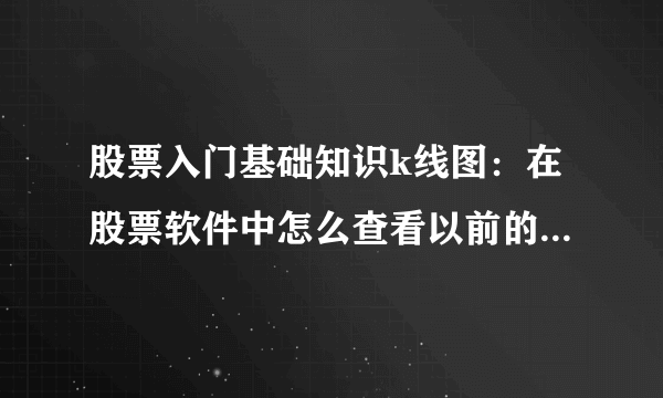 股票入门基础知识k线图：在股票软件中怎么查看以前的k线图?